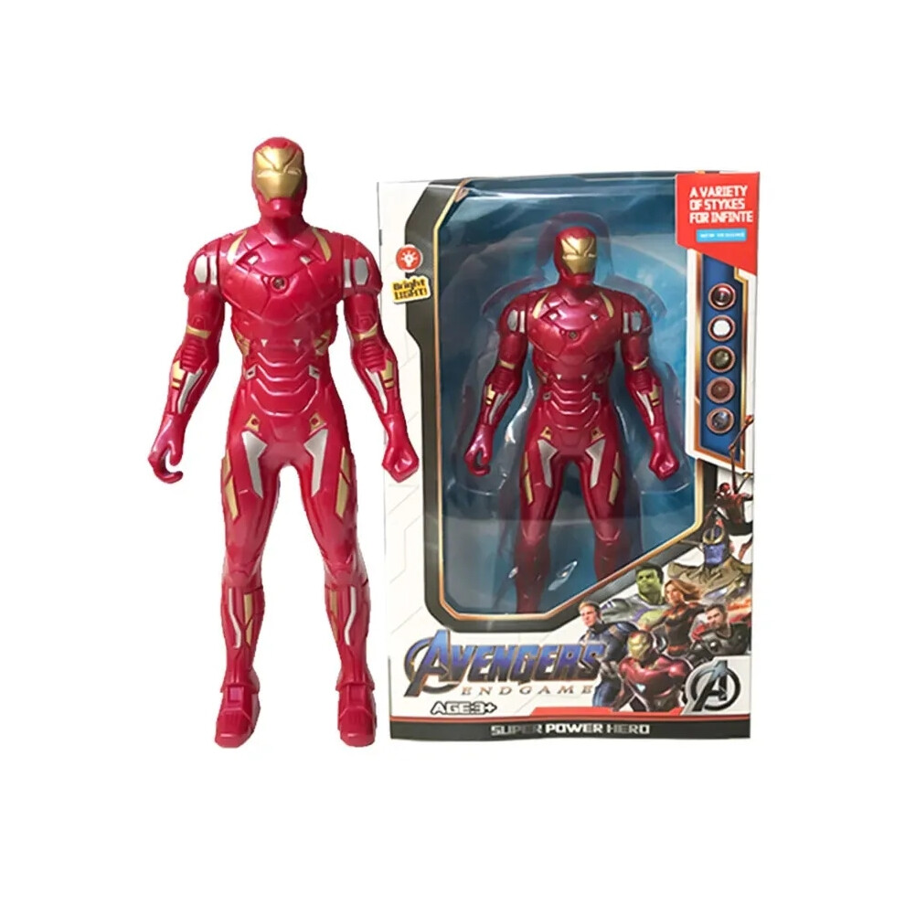Maxpower (8, 17Cm) 2024 Hulk Ironman Anime Action Figure Toy Christmas Gift Pvc Movable Joints Luminous Doll Collection