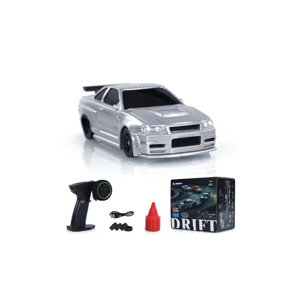 Maxpower (4304 1Battery Box) 2.4G High Speed Drift Rc Car 1/43 4Wd Remote Control Car Four Wheel Drive Radio Controlled Mini Gtr