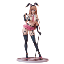 (detachable) Native Pink Cat Mataro Character Gal Bunny Anime Sexy Girl 30cm Pvc Action Figure Adult Collection Statue