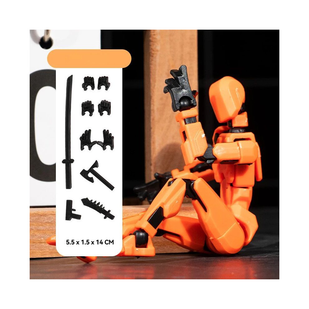Maxpower (Orange) 13 Action Figures T13 Figure 3D Printed Multi-Jointed Movable Lucky 13 Action Figure Nova 13 Action