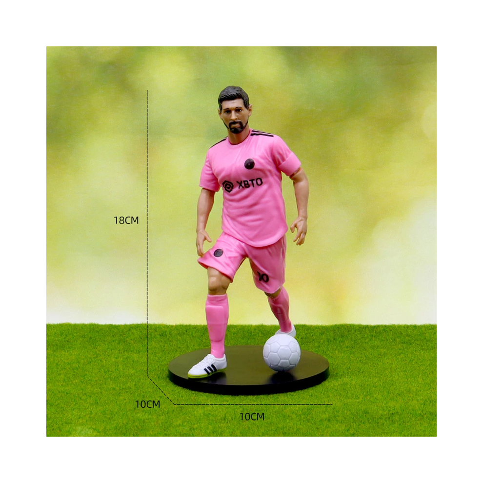 Maxpower (5) The Football Star C.ronaldo Messi Mbappe Model Dolls Cartoon Cute Action Figure Car Accessories Football