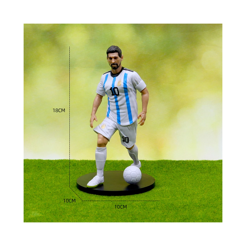 Maxpower (2) The Football Star C.ronaldo Messi Mbappe Model Dolls Cartoon Cute Action Figure Car Accessories Football
