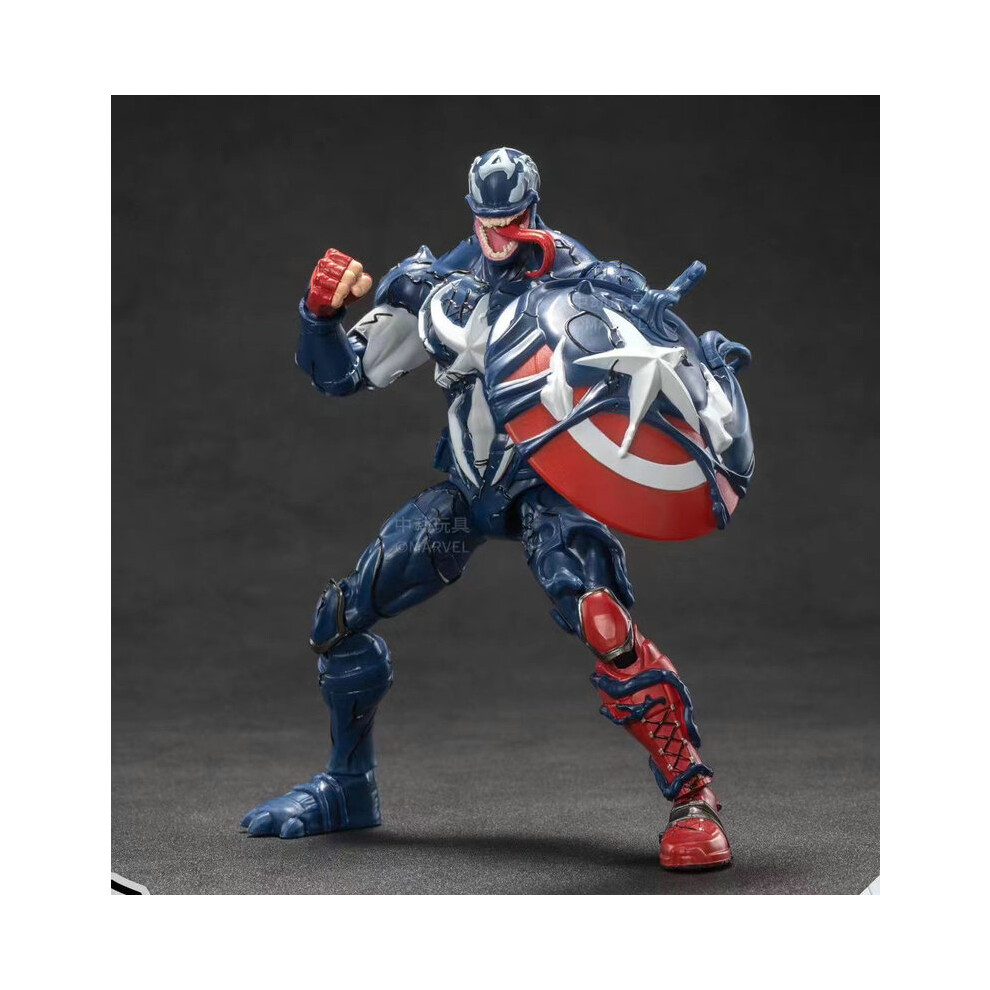 Maxpower (1925-01Duizhang) 18Cm Avengers Venomcaptain America Wolverine Hulk Iron Man Groot Thanos Collection Action Figure Hot
