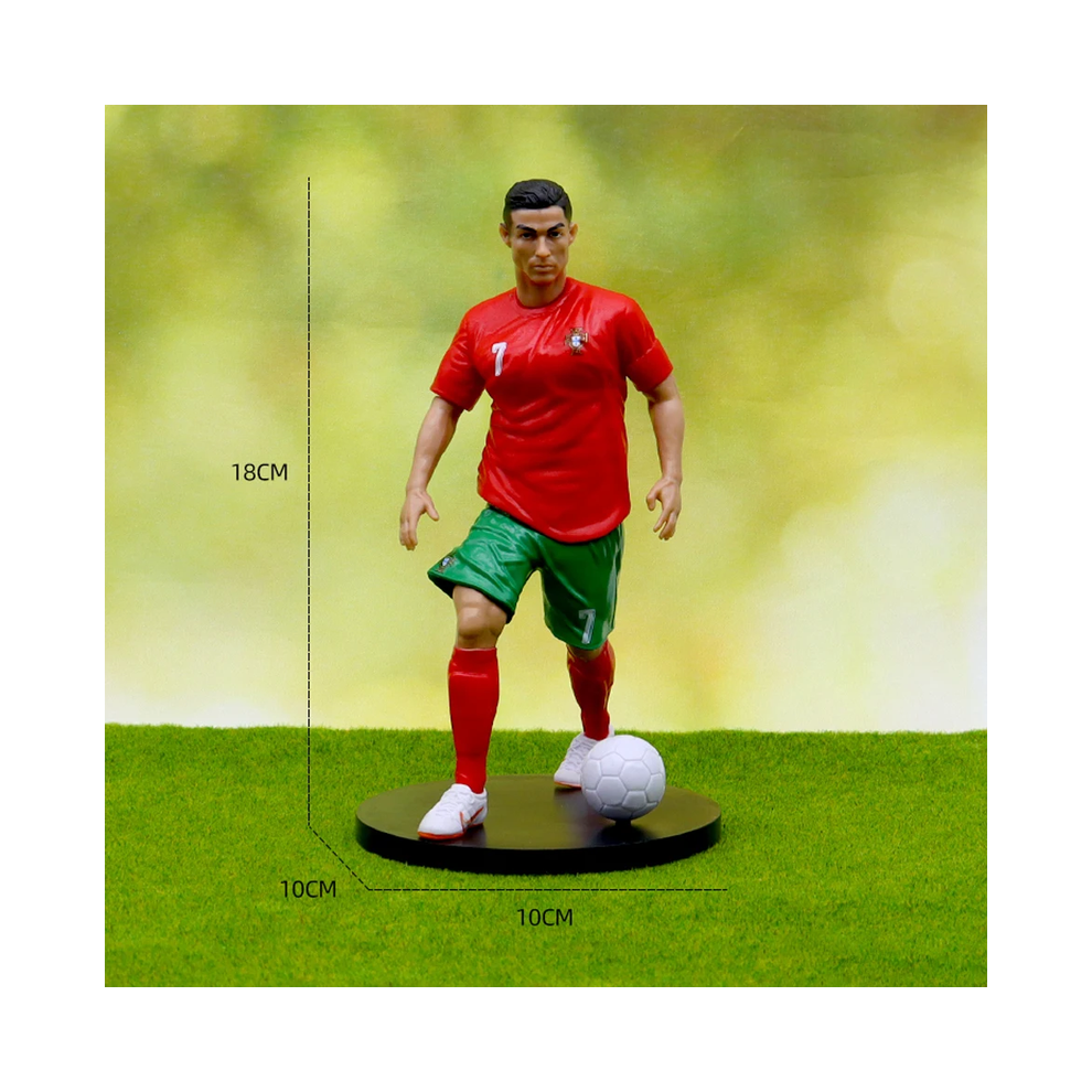 Maxpower (1) The Football Star C.ronaldo Messi Mbappe Model Dolls Cartoon Cute Action Figure Car Accessories Football
