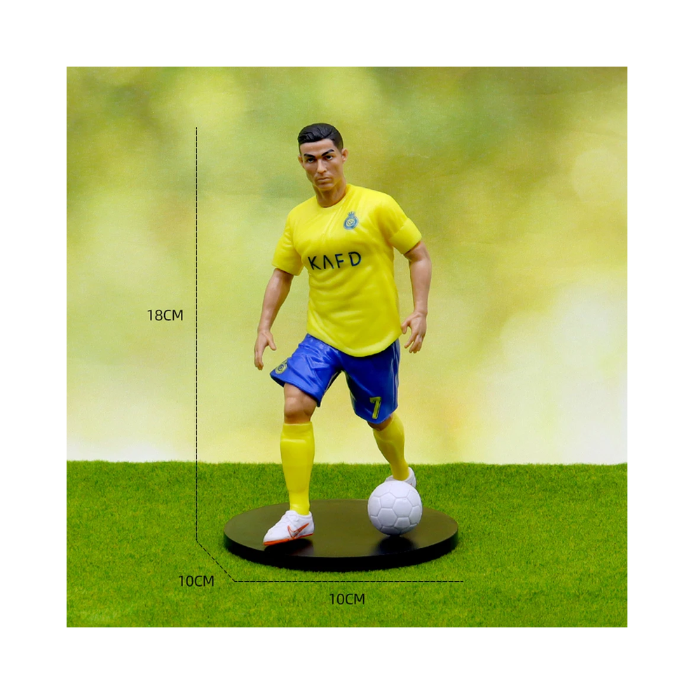 Maxpower (4) The Football Star C.ronaldo Messi Mbappe Model Dolls Cartoon Cute Action Figure Car Accessories Football