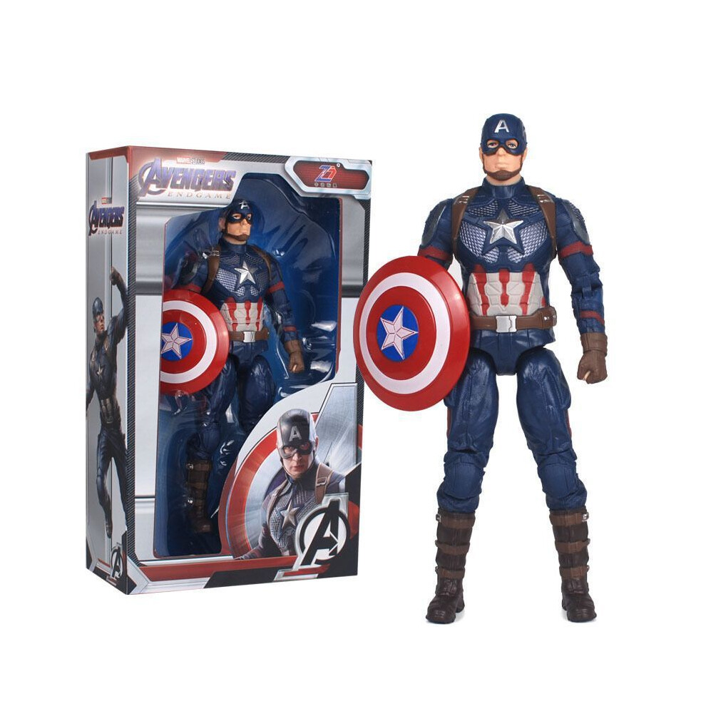 Maxpower (Captain) 18Cm Avengers Venomcaptain America Wolverine Hulk Iron Man Groot Thanos Collection Action Figure Hot