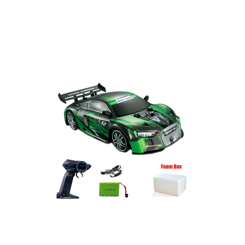 Maxpower (Green-2) 2.4G High Speed Remote Control Racing Vehicle Drift Car With Dazzling Lights Rc Sport Cars Supercar