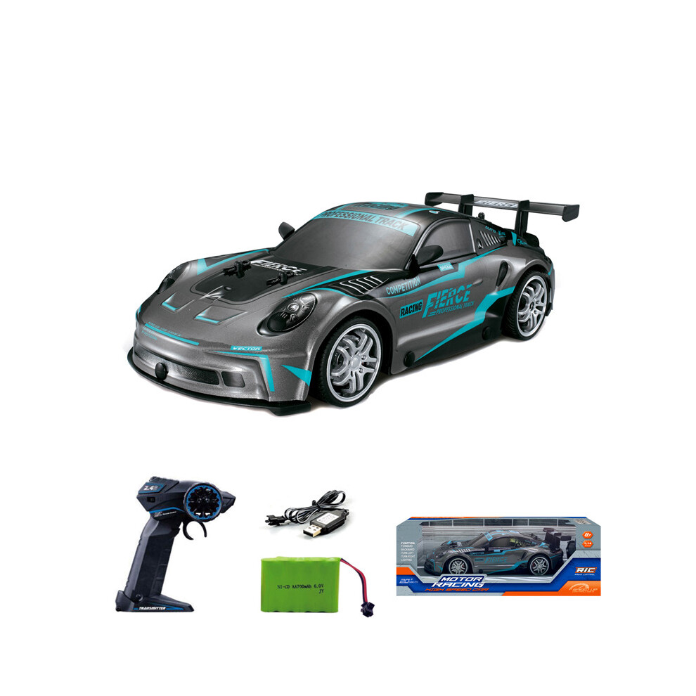 Maxpower (Gray) 2.4G High Speed Remote Control Racing Vehicle Drift Car With Dazzling Lights Rc Sport Cars Supercar