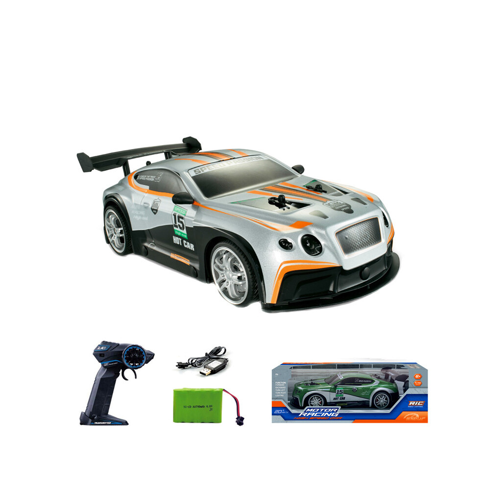 Maxpower (White) 2.4G High Speed Remote Control Racing Vehicle Drift Car With Dazzling Lights Rc Sport Cars Supercar