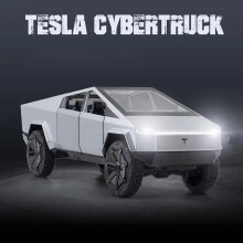 (WHITE) Remote Control Car New 1:14 Tesla Cyber Pickup Charging RC Four way Racing Crash Resistant Boys and