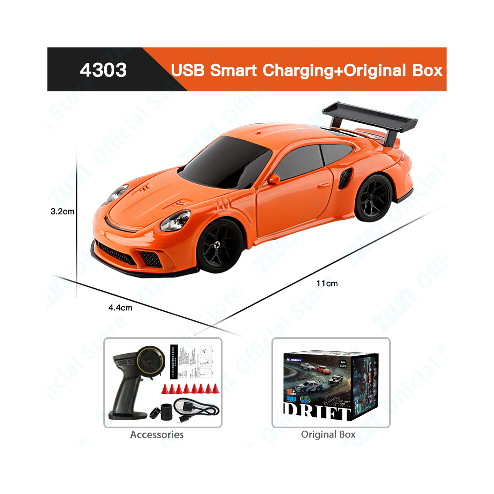 Maxpower (4303 Original Box) Zwn 1/43 2.4G Mini Rc Car 4Wd Radio Remote Control Drift Cars Professional Gtr Model High Speed Racing