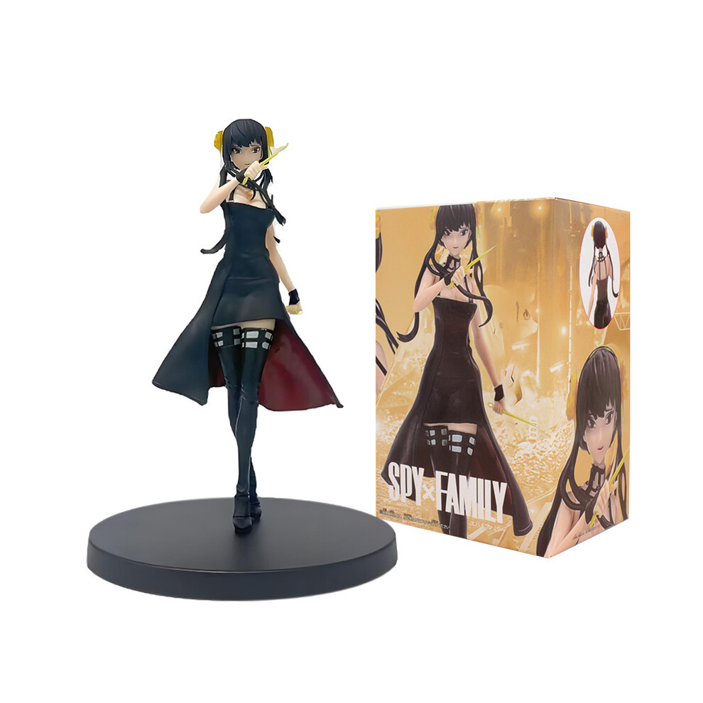 Maxpower (16Cm With Box) Spyfamily Anime Figure Kawai Anya Forger Yor Forger Action Figures Standing Figurine Collectible Model
