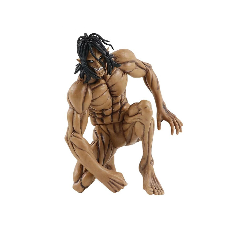 Maxpower (White) Anime Shingeki No Kyojin Figure Eren Yeager Vinyl Action Figure Collection Model Toys Kids Doll Children