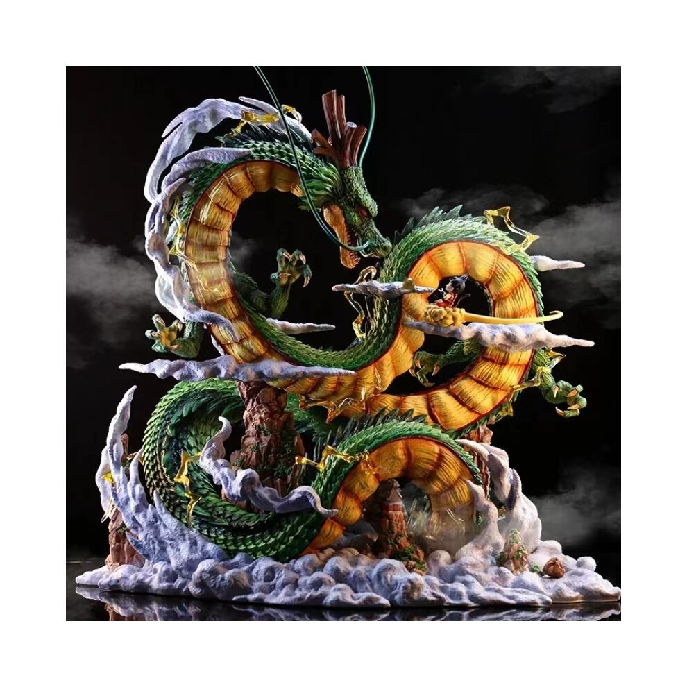 Maxpower (With Box) 24Cm Dragon Ball Anime Figure Shenron Figure Goku And Shenron Figurine Model Pvc Statue Doll Collection