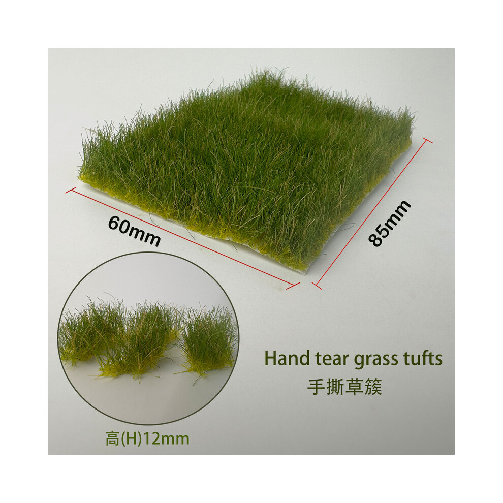 Maxpower (Qiulvse) Height 12Mm Static Grass Model Hand Tearable Simulated Tuft Diy Model Making Toys For Railway Train