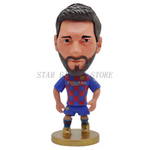(No.01) Mini Soccer Star Figure Car Ornaments Collection Model Sports Figurine Doll 6.5cm Football Player Toys