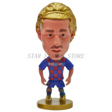 (No.02) Mini Soccer Star Figure Car Ornaments Collection Model Sports Figurine Doll 6.5cm Football Player Toys