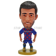 (No.04) Mini Soccer Star Figure Car Ornaments Collection Model Sports Figurine Doll 6.5cm Football Player Toys