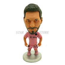 (No.05) Mini Soccer Star Figure Car Ornaments Collection Model Sports Figurine Doll 6.5cm Football Player Toys