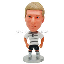 (No.12) Mini Soccer Star Figure Car Ornaments Collection Model Sports Figurine Doll 6.5cm Football Player Toys