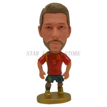 (No.15) Mini Soccer Star Figure Car Ornaments Collection Model Sports Figurine Doll 6.5cm Football Player Toys