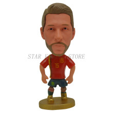 (No.17) Mini Soccer Star Figure Car Ornaments Collection Model Sports Figurine Doll 6.5cm Football Player Toys