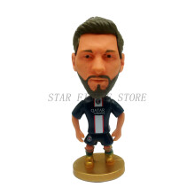 (No.24) Mini Soccer Star Figure Car Ornaments Collection Model Sports Figurine Doll 6.5cm Football Player Toys