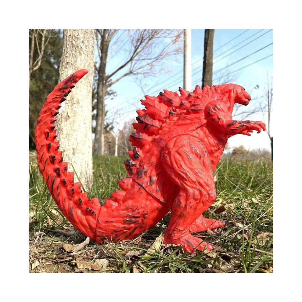 Maxpower (24Cm, No Box) Godzilla King Of Monsters Runaway Mechanical Lotus Planet Godzilla Action Figure Collection Model Red