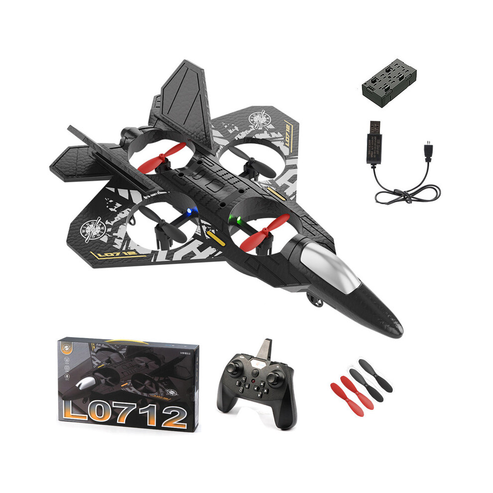 Maxpower (B With 1 Battery) L0712 Rc Plane 2.4G Remote Control Aircraft Gravity Sensing Helicopter Glider With Epp Foam Fighters Light