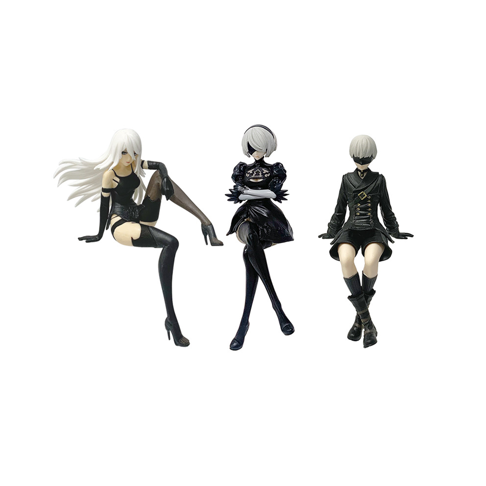 Maxpower (3 Pcs) New Sega Nier:automata Ver1.1a 2B Yorha No. 2 Type B Premium Chokonose Figure Anime Model Collectible