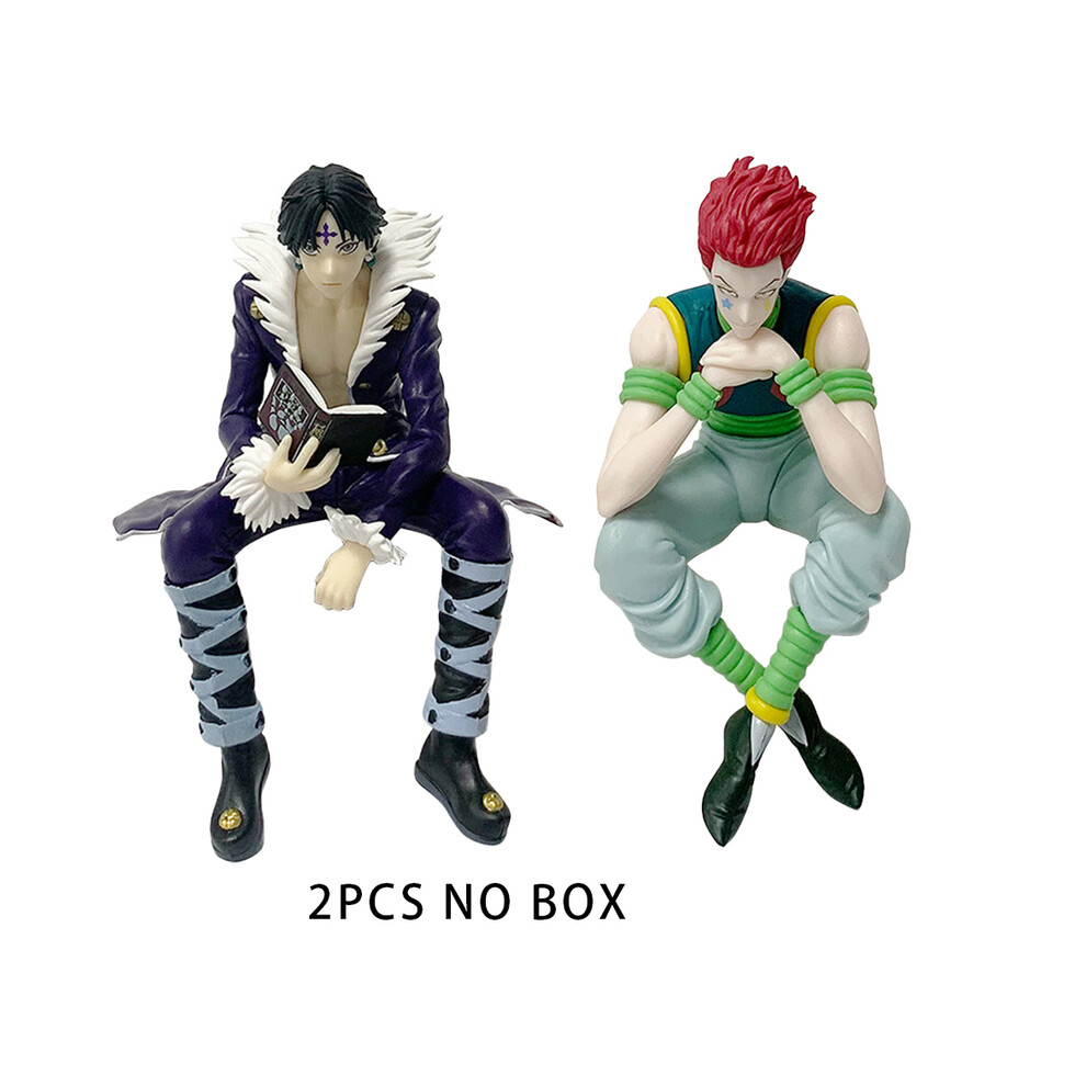 Maxpower (2Pcs No Box) Hunterhunter Anime Figure Phantom Troupe Hisoka Action Figure Noodle Stopper Room Decoration Noodle