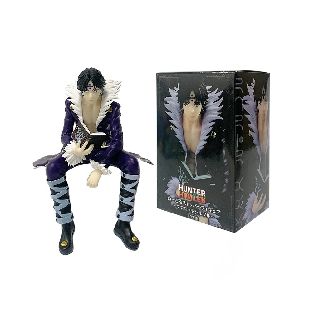 Maxpower (With Box) Hunterhunter Anime Figure Phantom Troupe Hisoka Action Figure Noodle Stopper Room Decoration Noodle
