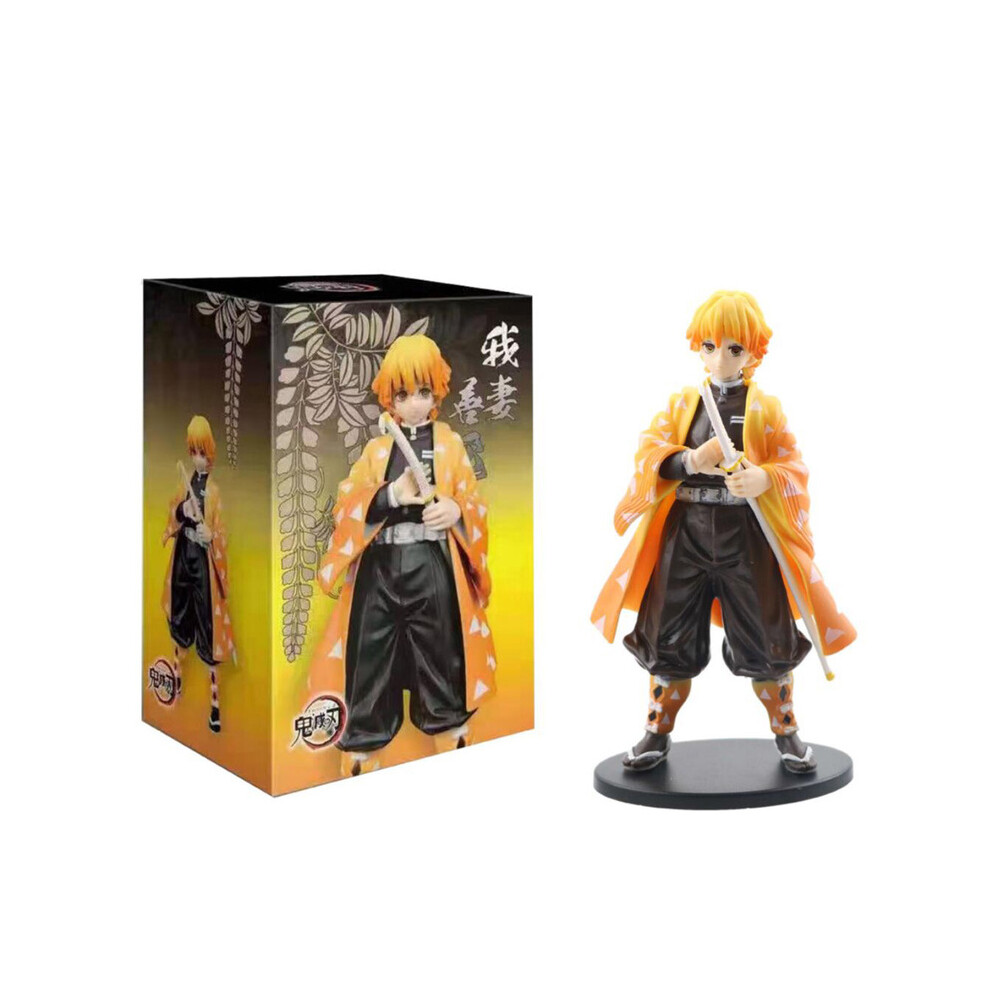 Maxpower (10 - With Box) Anime Demon Slayer Kimetsu No Yaiba Figure Kamado Tanjirou Action Figure Agatsuma Zenitsu Nezuko Warrior