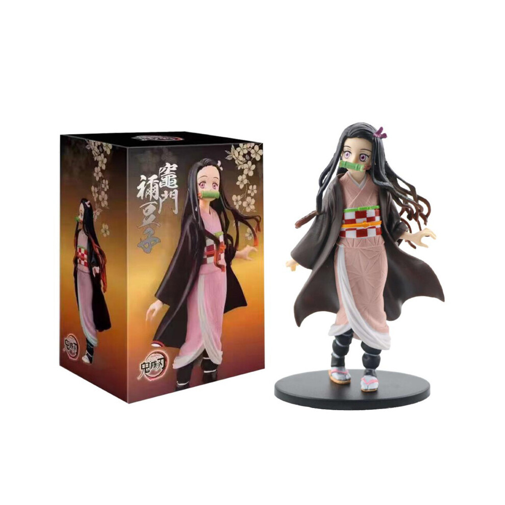 Maxpower (07 - With Box) Anime Demon Slayer Kimetsu No Yaiba Figure Kamado Tanjirou Action Figure Agatsuma Zenitsu Nezuko Warrior