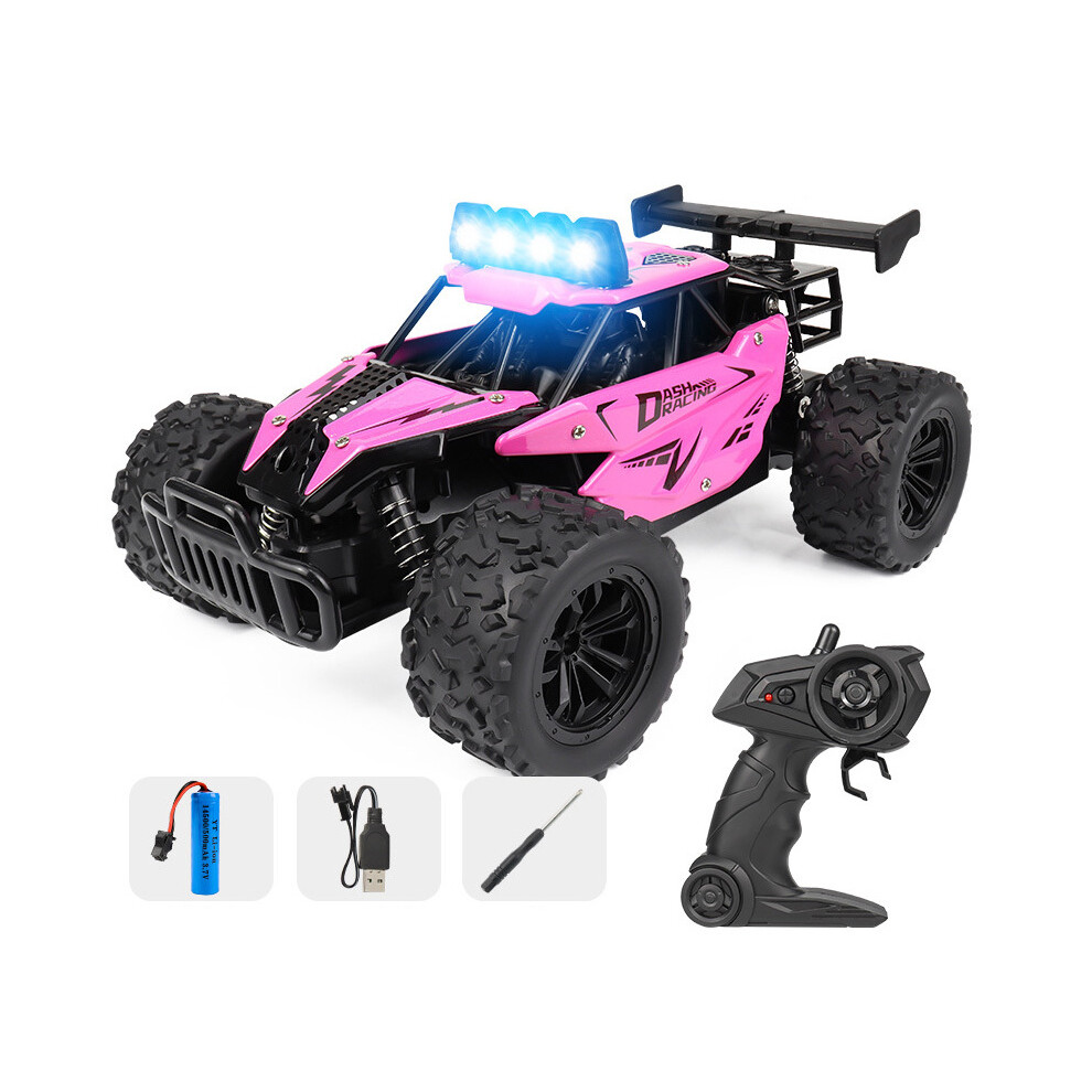 Maxpower (Pink) 1:16 Remote Control Car Off Road Drift With Led High-Speed Rc Car Climbing Vehicle Trucks 2.4G Children Pink