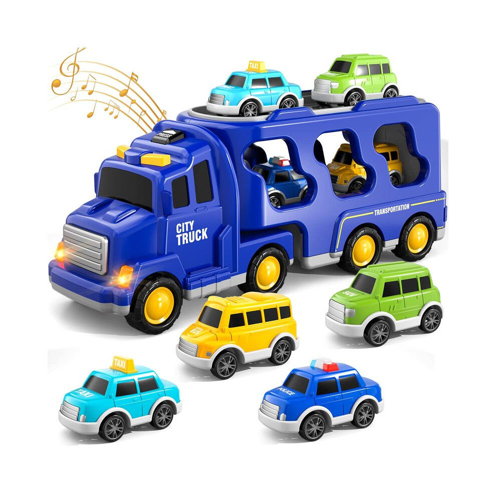 Maxpower (K802) Diecast Carrier Truck Toys Cars Engineering Vehicles Excavator Bulldozer Truck Model Sets Educational