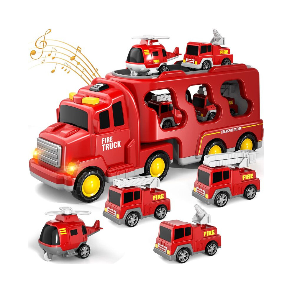 Maxpower (K801) Diecast Carrier Truck Toys Cars Engineering Vehicles Excavator Bulldozer Truck Model Sets Educational