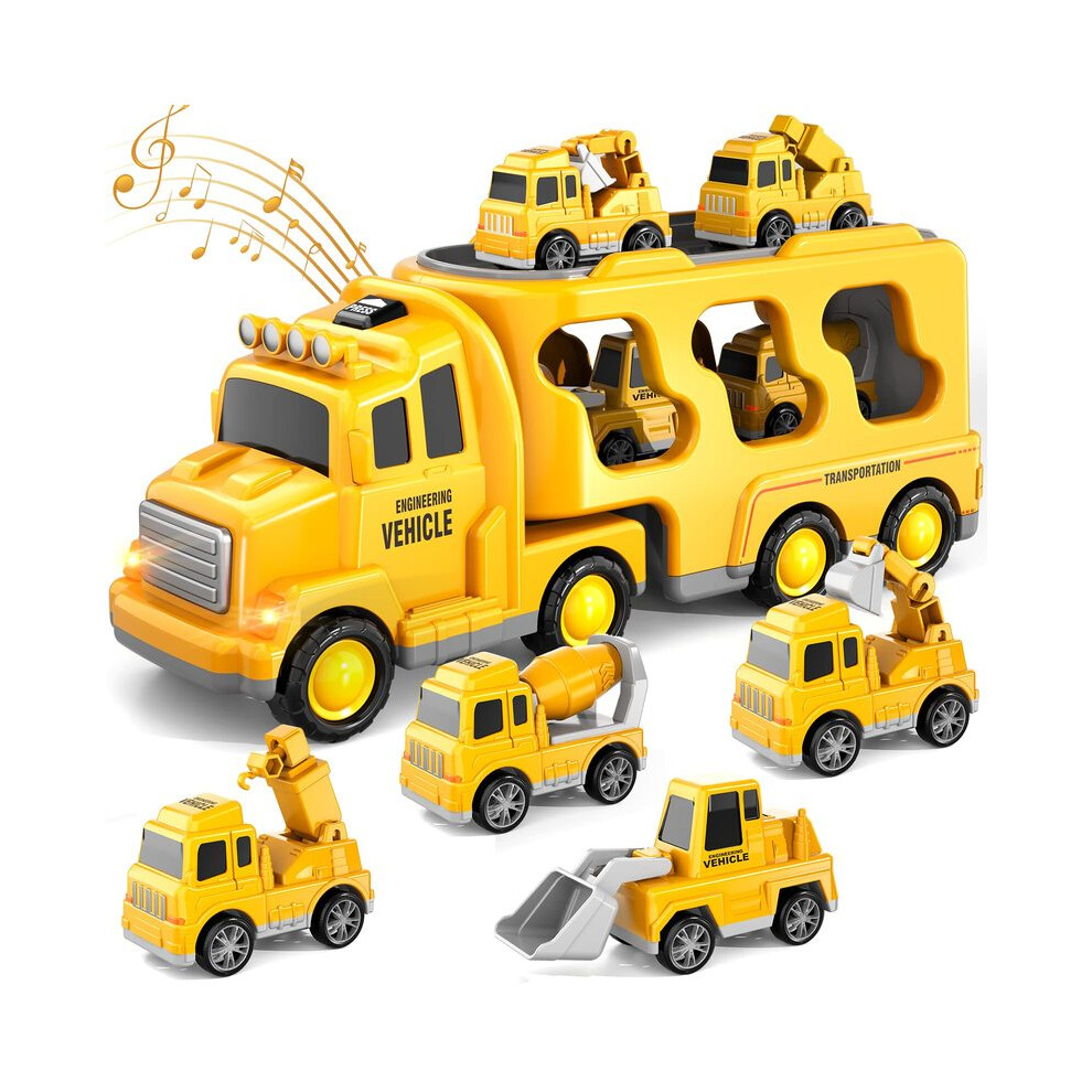Photos - Toy Car MAXPOWER  Diecast Carrier Truck Toys Cars Engineering Vehicles Excavator Bulldozer Truck Model Sets Educational (k800)