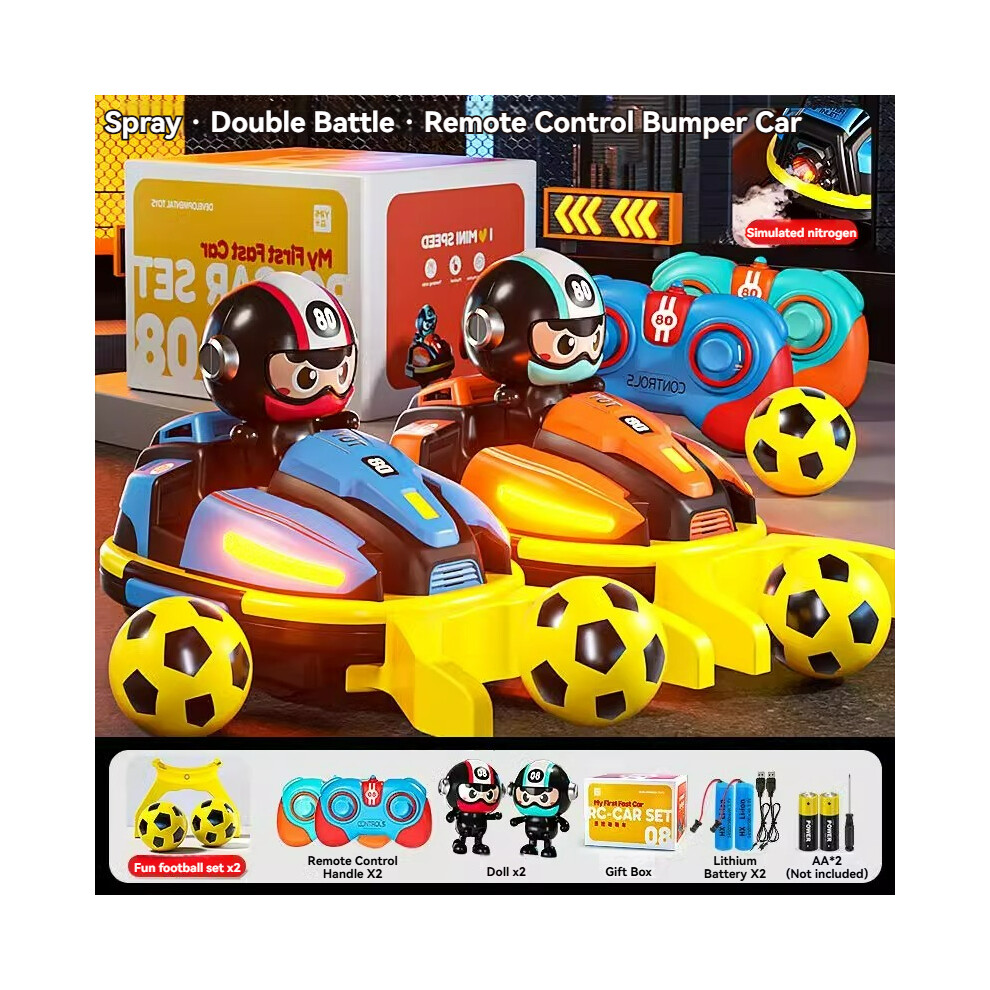 Maxpower (Football Battle) Rc Battle Bumper Car Toy For Toddler Boy Girl Catapult Robot Karting Toy With Music Light Rc Battle