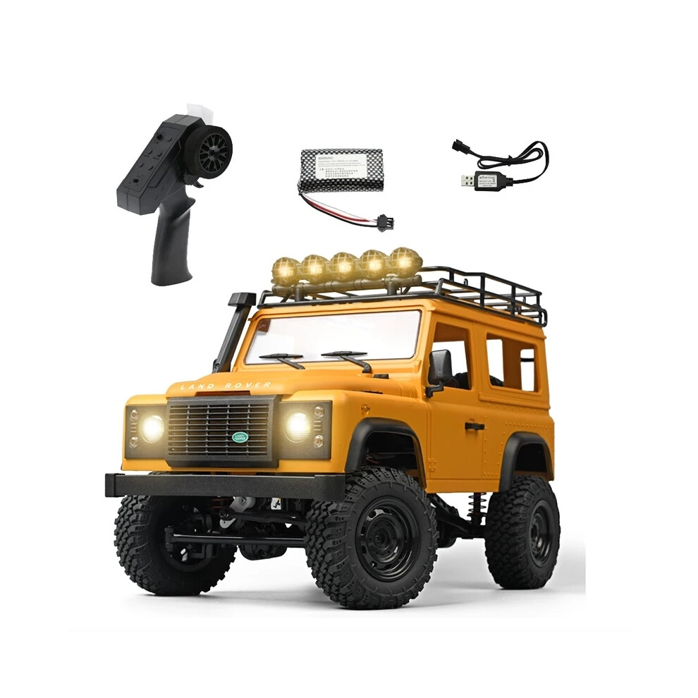Maxpower (Yellow Mn98 2Nd) New Mn99s Mn98 1/12 2Nd Generation Upgraded Version 2.4G Full Proportion 4Wd Climbing Car Chassis Remote