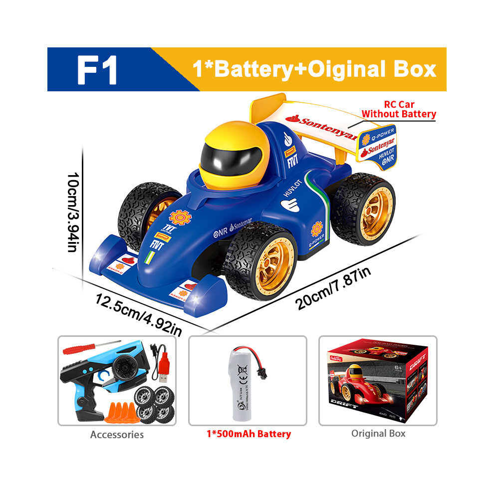 Maxpower (F1 Bule 1B Box) Zwn F1 2.4G Rc Drift Car 4Wd Remote Control Car High Speed Four Wheel Drive Radio Controlled Mini Racing