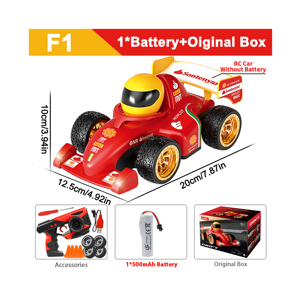 Maxpower (F1 1B Box) Zwn F1 2.4G Rc Drift Car 4Wd Remote Control Car High Speed Four Wheel Drive Radio Controlled Mini Racing Red