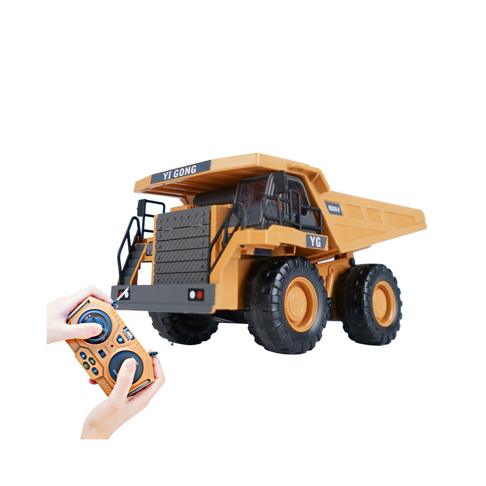 Maxpower (Plastic ) 2.4Ghz 1/20 Remote Control Engineering Dumper Trucks 9Ch Construction Rc Alloy Vehicle Dump Truck Car Yellow