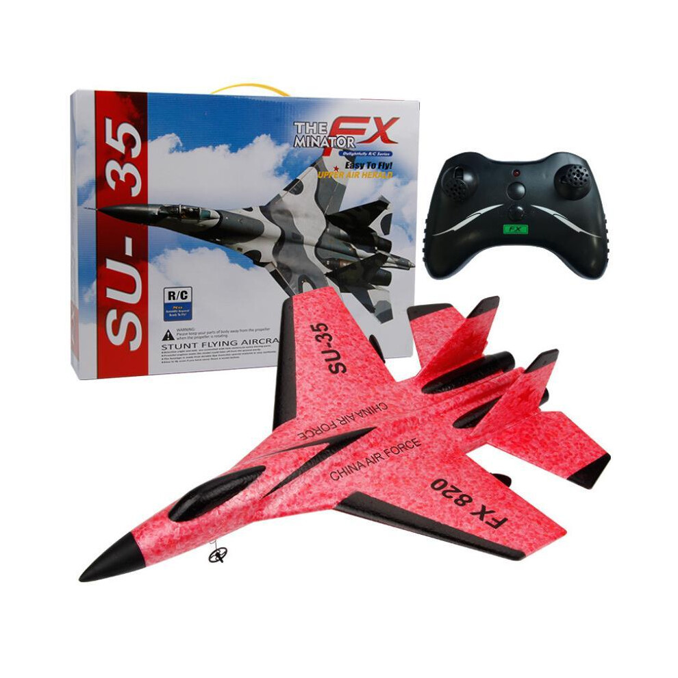 Maxpower (39Cm ) Fx620 Rc Plane Toy Cessna 150M Jet Su35 Electric Foam Flyer Remote Control Hawker Glider Airplane Model Red