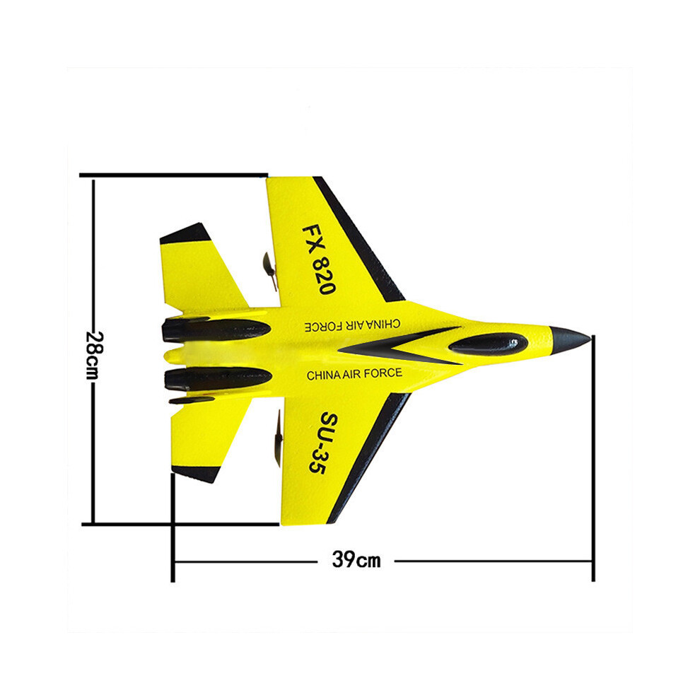 Maxpower (39Cm ) Fx620 Rc Plane Toy Cessna 150M Jet Su35 Electric Foam Flyer Remote Control Hawker Glider Airplane Model Yellow