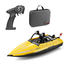 (Yellow) WLtoys WL917 RC Boat 2.4GHz Remote Control Boats RC Jet Boat 16km/h RC Boat Gift for Kids Adults Boys