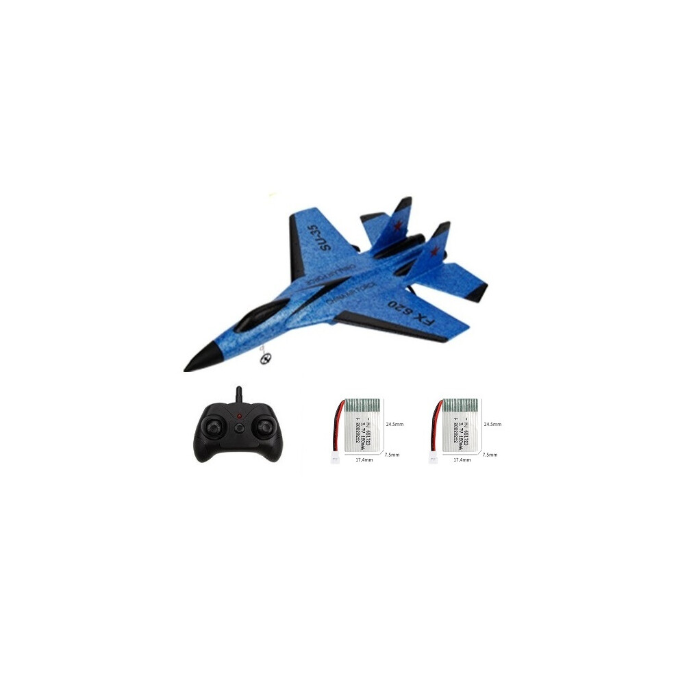 Maxpower (2B ) Rc Plane Su35 2.4G With Led Lights Aircraft Remote Control Flying Model Glider Airplane Fx622 Epp Foam Blue
