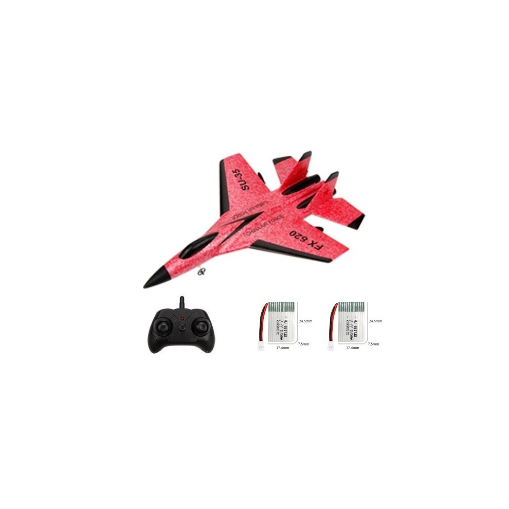 Maxpower (2B ) Rc Plane Su35 2.4G With Led Lights Aircraft Remote Control Flying Model Glider Airplane Fx622 Epp Foam Red