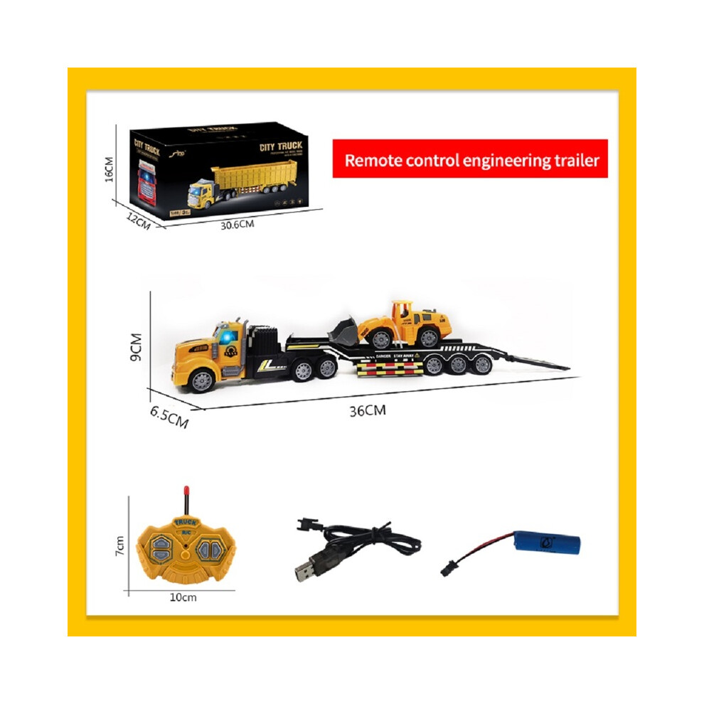 Maxpower (11D00054) Remote Control Toy Car Semi-Trailer Heavy Truck Container Trailer Simulation Model Wireless Remote Control