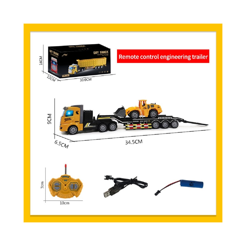 Maxpower (12D00055) Remote Control Toy Car Semi-Trailer Heavy Truck Container Trailer Simulation Model Wireless Remote Control
